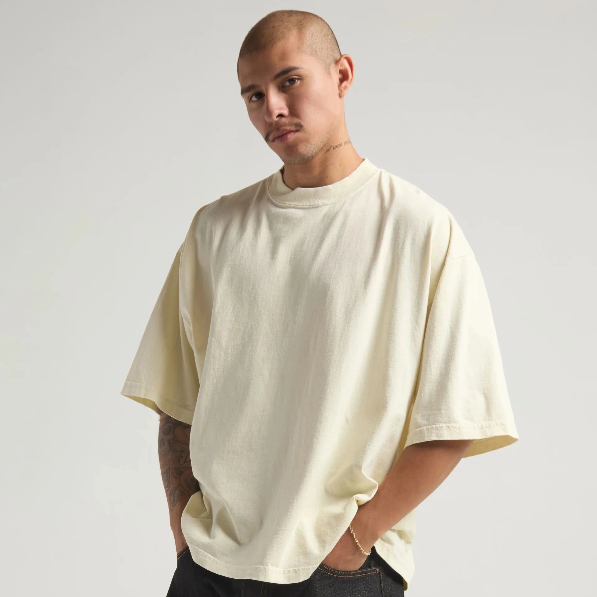 7.5oz Max Heavyweight Garment Dye Drop Shoulder