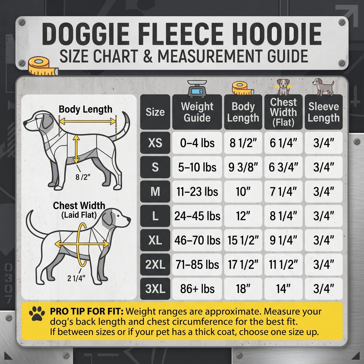 Custom Printed Doggie Fleece Hoodie