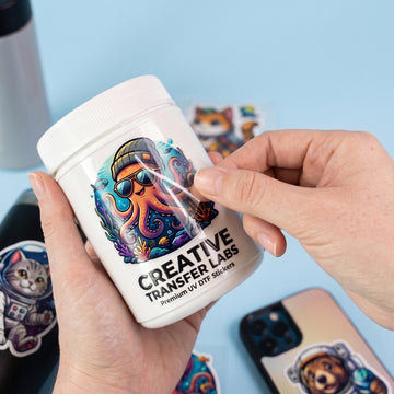 Custom UV DTF Transfers – Premium 3D Raised Stickers