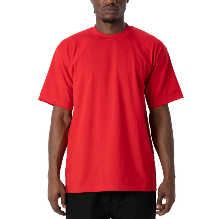 Pro Club Men's Heavyweight Cotton Short Sleeve Crew Neck T-Shirt